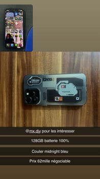 Iphone 12 Pro Max reconditionné 128Gb - Batterie + Chargeur et coque offerts