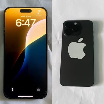 iPhone 15 pro max noir à vendre