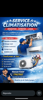 Service de lavage professionnel pour votre climatiseur