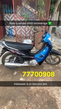 Moto 110 en bon état avec 6 mois de conduite - D104 - 6000 km