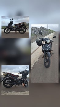Moto Jincheng 110cc économique, bon état, papier à jour