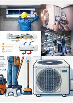 Service entretien et de lavage de climatiseurs Professionnel