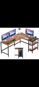 Table bureau en forme de L à prix négociable