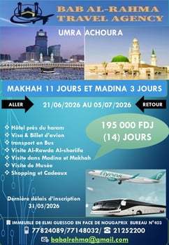 Omra Achoura 2026 - 14 jours Makkah et Médine