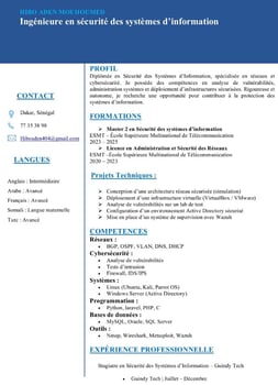 Ingénieure en cybersécurité spécialisée en réseaux et systèmes