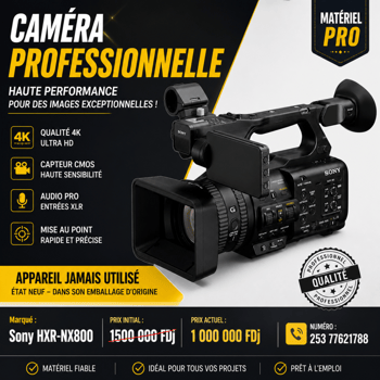 Caméra professionnelle Sony HXR-NX800 neuve