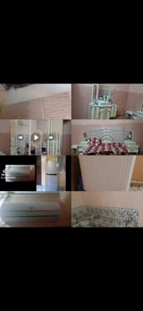Chambre à coucher complète presque neuve avec armoire et chevet