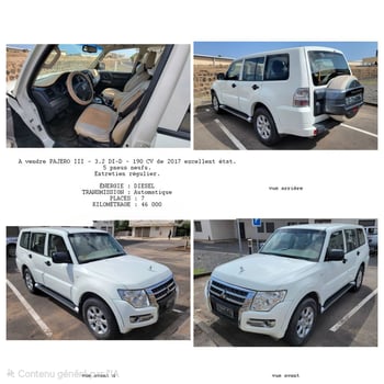 Mitsubishi Pajero III 2017 3.2 DI-D diesel 7 places 4x4 automatique