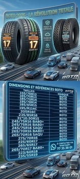 Pneus BOTO 2026 haute performance pour tous véhicules