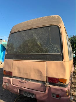 Mitsubishi Rosa, diesel, boîte manuelle, en bon état