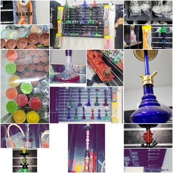 Matériel complet de chicha et accessoires variés