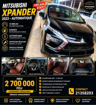 Mitsubishi Xpander 7 places 2023, essence, boîte automatique