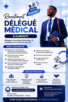 Visiteur Médical H/F pour promotion pharmaceutique