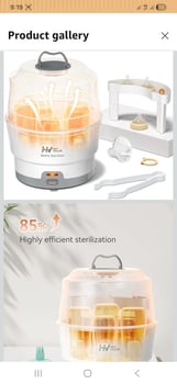 Baby Bottle Sterilizer, Almost New and Fully Functional