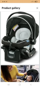 Baby Car Seat, Gently Used and Safe for Infants