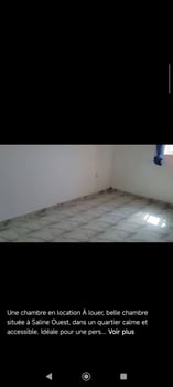 Chambre confortable à louer à Saline Ouest, calme et sécurisée