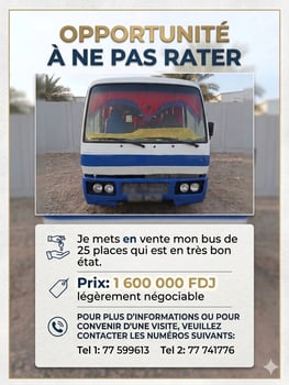 Bus 25 places bien entretenu en très bon état