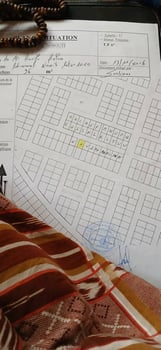 Terrain 96m² avec titre foncier à Nassib, proche route