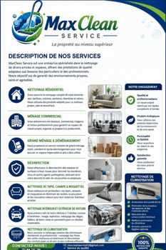 Service de nettoyage professionnel multi-services - MaxClean