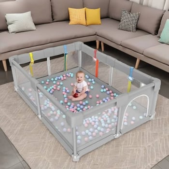 Parc de jeux bébé XXL sécurisé