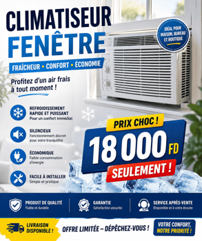 Climatiseur fenêtre en bon état