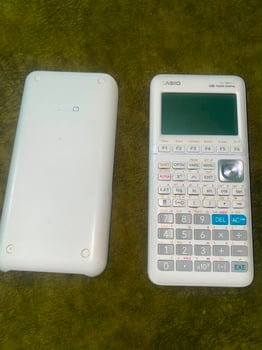 Calculatrice graphique blanche