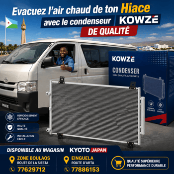 Condenseur climatisation KOWZE pour Toyota Hiace