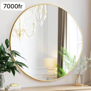 Décoration moderne et miroir rond en promotion