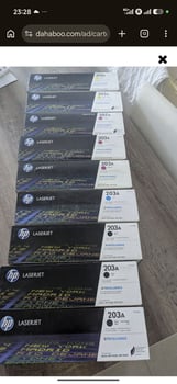 Cartouches HP 203A originales toutes couleurs en stock