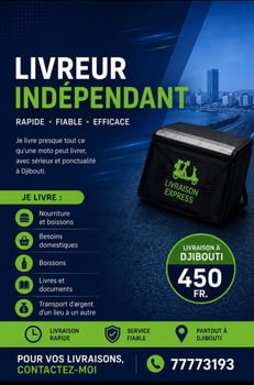 Livreur indépendant rapide et fiable disponible