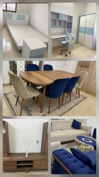 Ensemble mobilier enfant, salon, table et meuble TV en bon état
