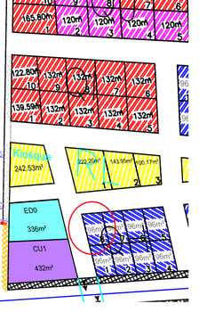 terrain commercial d\'angle 96 m² avec titre foncier à Nassib Maille4