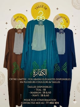 Abaya élégante en promotion offre limitée