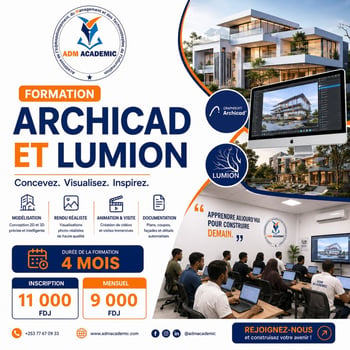 Formation professionnelle Archicad et Lumion en modélisation 3D