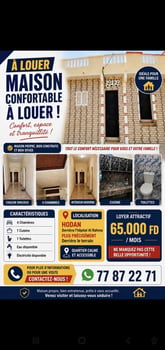 Maison 4 chambres avec cuisine à la cité Hodan près hôpital Al Rahma