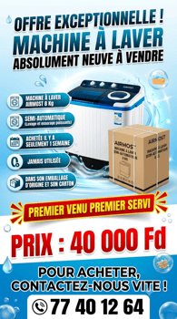 Machine à laver neuve récemment achetée