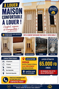 Maison à louer à cité Hodan près hôpital AL-RAHMA