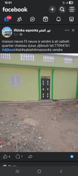 Maison neuve F3 à Ali Sabieh, quartier Château d\'Eau