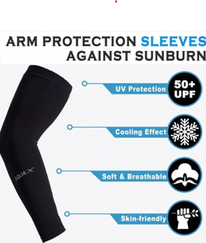 Manchons de protection solaire légers pour bras unisexes