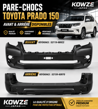 Pare-chocs avant et arrière KOWZE Japan pour Toyota Prado 150 neuf
