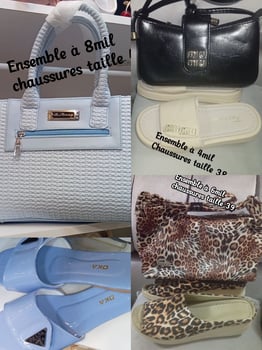 Ensembles sacs chics et chaussures tailles 38 à 40 élégants