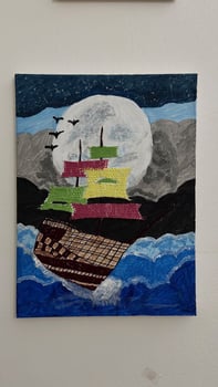 Acrylic Thread Art for Gift and Decoration