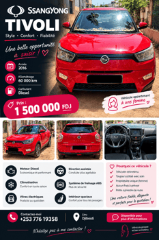SsangYong Tivoli 2016 SUV confortable et spacieux