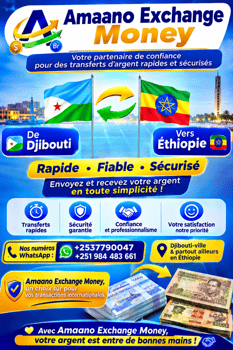 Service rapide et fiable de change et transfert d\'argent Djibouti-Éthiopie – AMAANO EXCHANGE MONEY