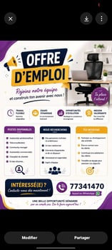 Offre d’emploi motivant avec formation et horaires flexibles