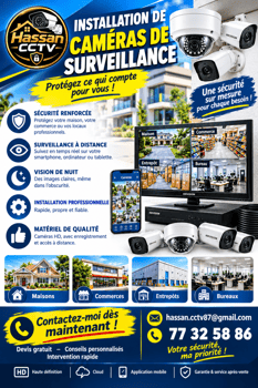 Installation de systèmes de caméras de surveillance sécurisées