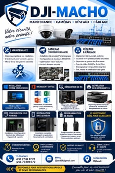 Maintenance informatique, caméras et réseaux