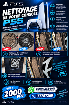 Nettoyage professionnel consoles PS4 et PS5 pour performance optimale