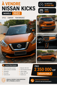 Nissan Kicks 2020 en très bon état
