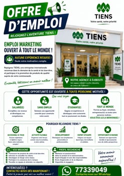Offre d\'emploi marketing débutants acceptés, formation incluse